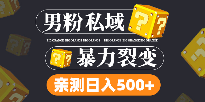 男粉项目，一个作品变现1000+，新渠道新玩法，一部手机实现月入过万-有道网创