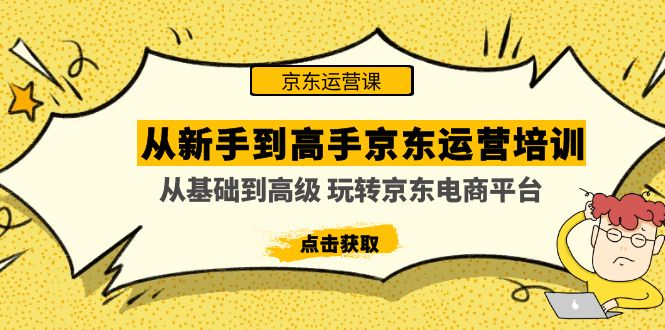 从新手到高手京东运营培训：从基础到高级 玩转京东电商平台(无中创水印) -有道网创