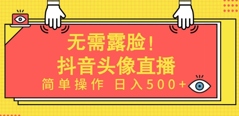 无需露脸，Ai头像直播项目，简单操作日入500+-有道网创