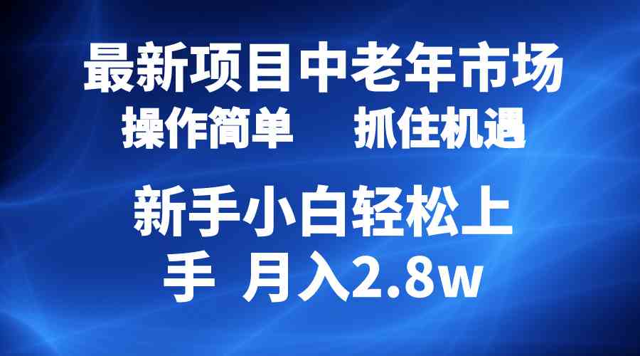 （10147期） 2024最新项目，中老年市场，起号简单，7条作品涨粉4000+，单月变现2.8w-有道网创