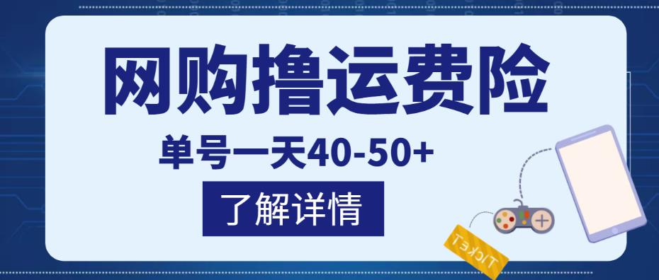 网购撸运费险项目，单号一天40-50+，实实在在能够赚到钱的项目【详细教程】￼-有道网创