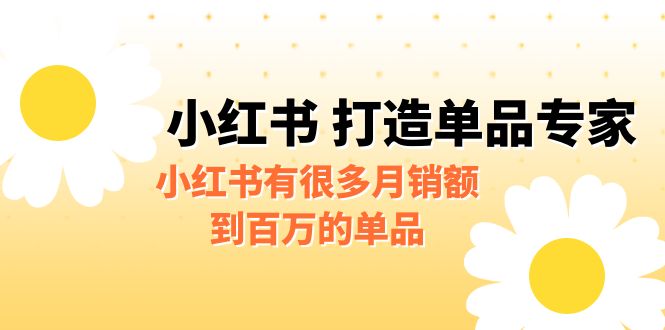 某公众号付费文章《小红书 打造单品专家》小红书有很多月销额到百万的单品-有道网创