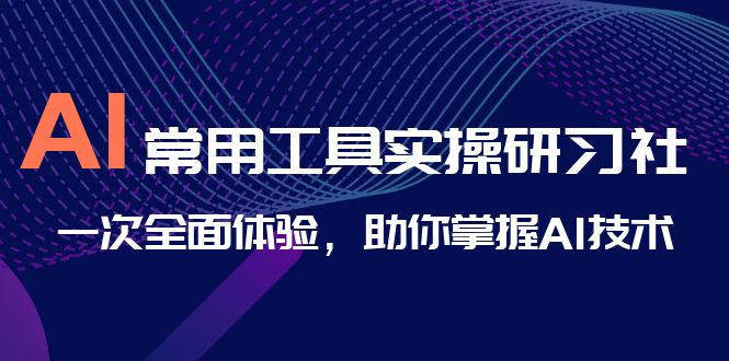 AI-常用工具实操研习社，一次全面体验，助你掌握AI技术-有道网创