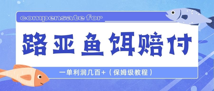 最新路亚鱼饵打假赔付玩法，一单利润几百+（保姆级教程）-有道网创