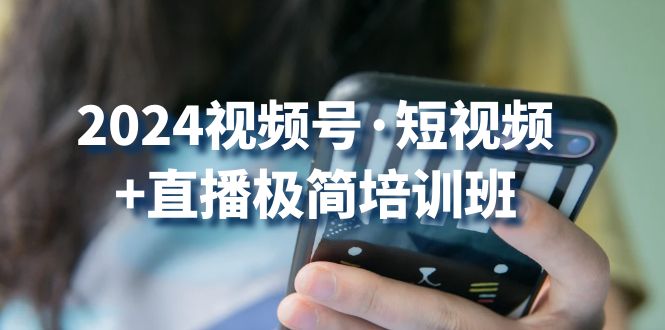 2024视频号短视频+直播极简培训班：抓住视频号风口，流量红利-有道网创