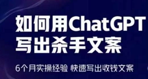 如何用ChatGPT写出杀手文案，6个月实操经验，快速写出收钱文案-有道网创