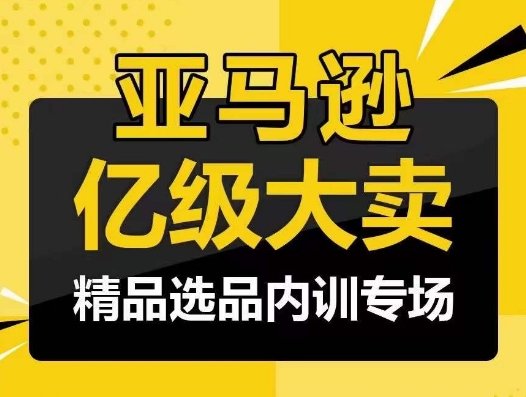 亚马逊亿级大卖-精品选品内训专场，亿级卖家分享选品成功之道-有道网创