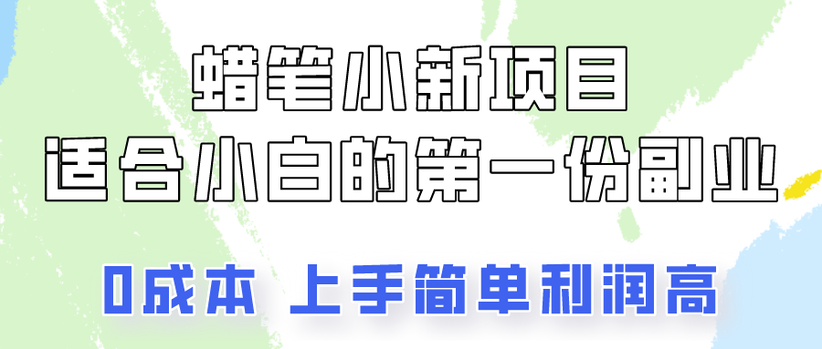 蜡笔小新项目拆解，0投入，0成本，小白一个月也能多赚3000+-有道网创