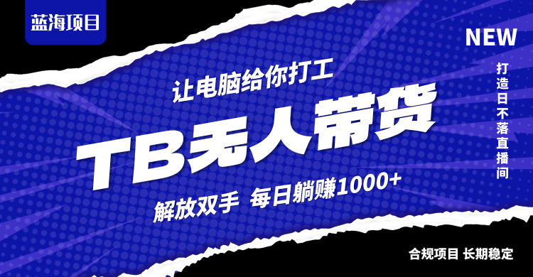 淘宝无人直播最新玩法，不违规不封号，轻松月入3W+-有道网创