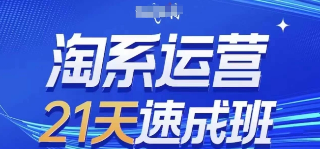 淘系运营21天速成班(更新24年9月)，0基础轻松搞定淘系运营，不做假把式-有道网创